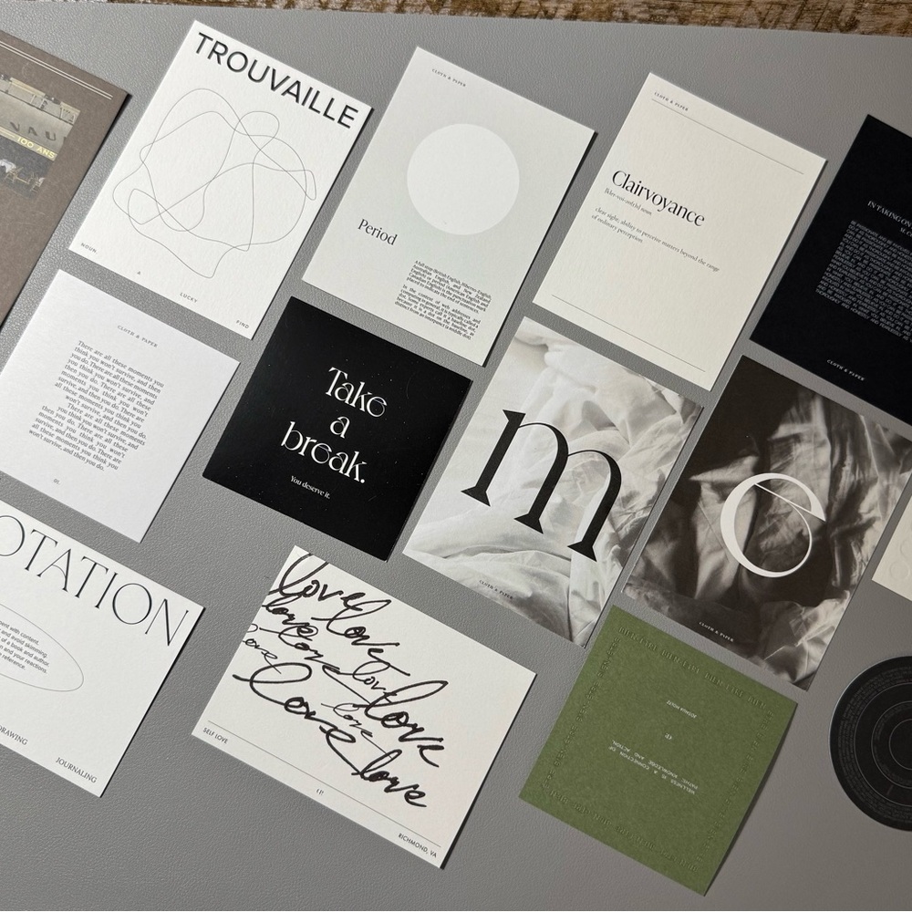 Reserved Listing Cloth & Paper Journaling Cards